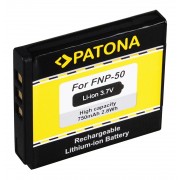 Baterija (akumuliatorius) foto-video kamerai PENTAX D-Li68, Fujifilm NP-50 3,7V 750mAh  (1014)