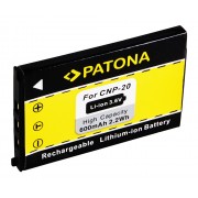 Baterija (akumuliatorius) foto-video kamerai Casio NP-20 Exilim EXM1 EX-M1  3,6V 600mAh (1023)