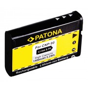 Baterija (akumuliatorius) foto-video kamerai Casio NP-90 Exilim EXH10 EX-H10  3,7V 1400mAh (1076)