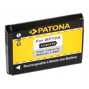 Baterija (akumuliatorius) foto-video kamerai Samsung BP70A ES ES65 ES-65 ES70 3,7V 500mAh (1080)