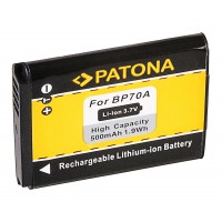 Baterija (akumuliatorius) foto-video kamerai Samsung BP70A ES ES65 ES-65 ES70 3,7V 500mAh (1080)