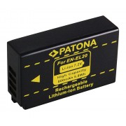 Baterija (akumuliatorius) foto-video kamerai Nikon EN-EL20 1 A Blackmagic Pocket J1 J-1 7,2V 800mAh (1107)