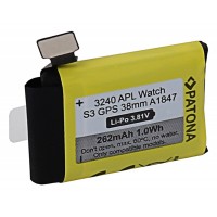 Baterija (akumuliatorius) išmaniesiems laikrodžiams Apple Watch 3 serijos laikrodis 38mm  A1847 3,81V./ 262mAh